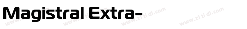 Magistral Extra字体转换